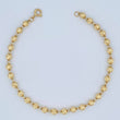 Pulso Tipo Militar 3.8gr / 19cm / 4mm Oro Amarillo 18K $