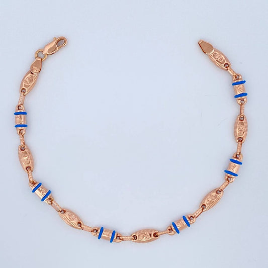 Pulso Rustica Corona Rx 4.4gr / 19.6cm / 4.6mm Oro Rosa 18K $