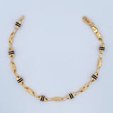 Pulso Rustica Tribal 4.45gr / 19.5cm / 4.7mm Oro Amarillo 18K $