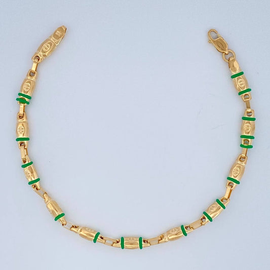 Pulso Rustica Tornillo  4.8gr / 19.5cm / 4.48mm Oro Amarillo 18K $