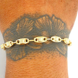 Pulso Rustico 4.85gr / 20.5cm / 4.75mm Oro Amarillo 18K $