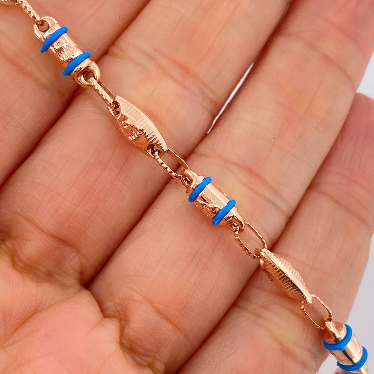 Pulso Rustica Corona Rx 4.4gr / 19.6cm / 4.6mm Oro Rosa 18K $