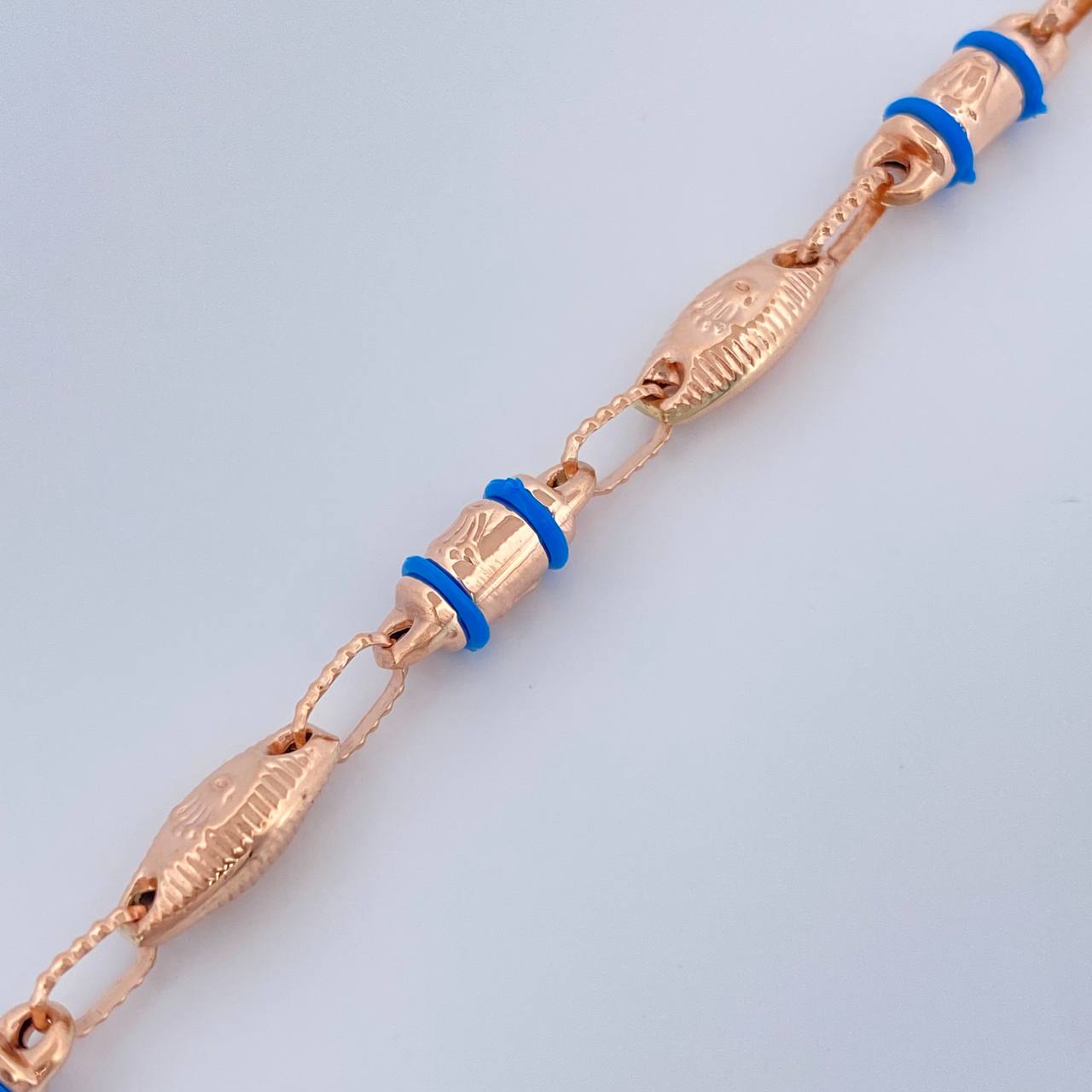 Pulso Rustica Corona Rx 4.4gr / 19.6cm / 4.6mm Oro Rosa 18K $