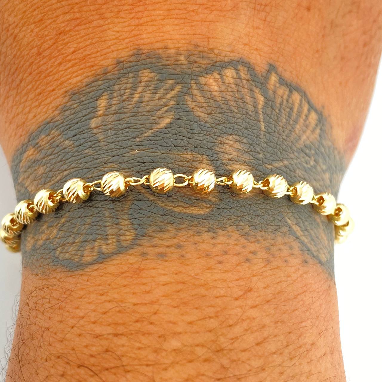 Pulso Tipo Militar 3.8gr / 19cm / 4mm Oro Amarillo 18K $