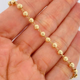 Pulso Tipo Militar 3.8gr / 19cm / 4mm Oro Amarillo 18K $