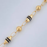 Pulso Rustica Barril Tipo Militar 4.35gr / 20.8cm / 5mm Oro Amarillo 18K $