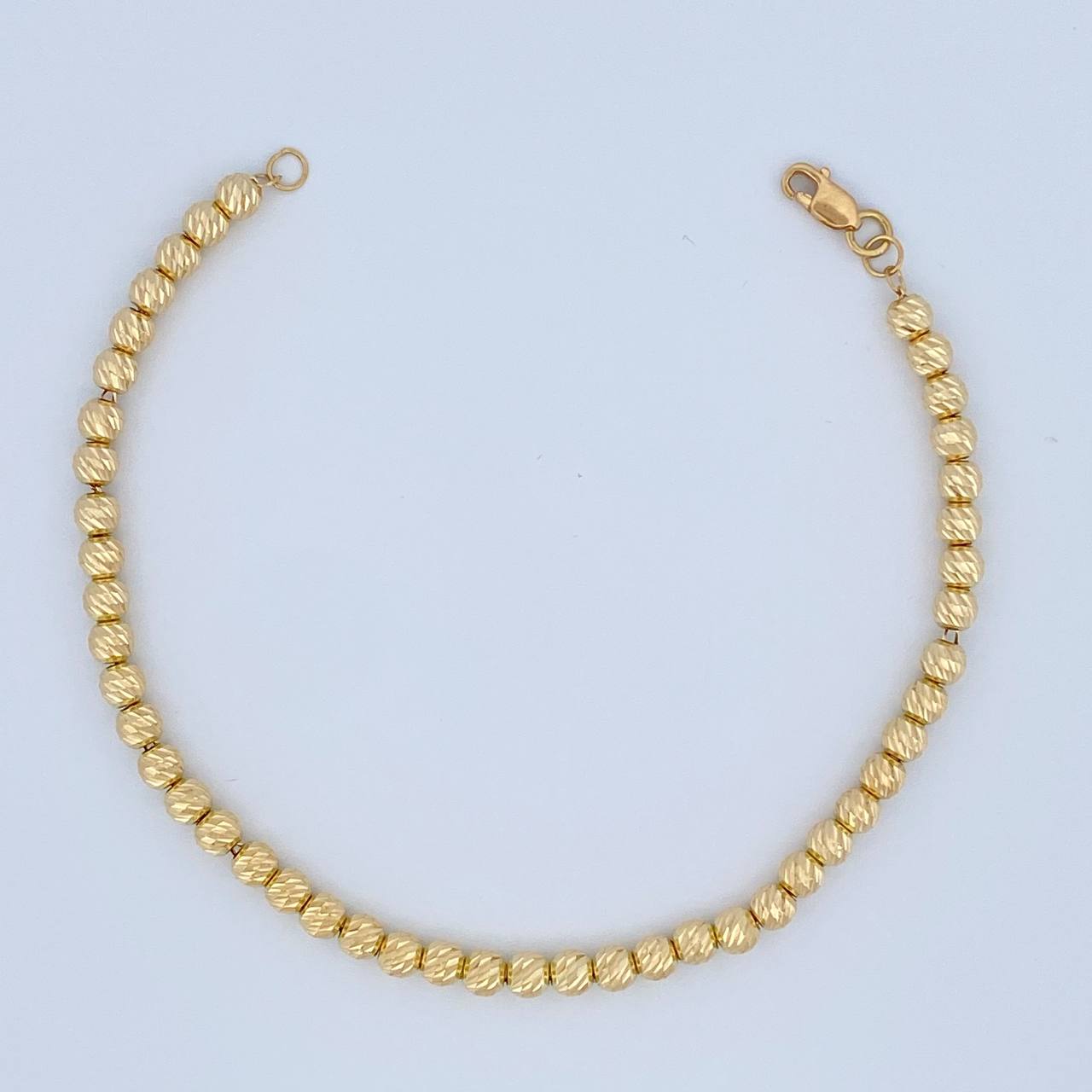 Pulso Militar 4.6gr / 19.4cm / 4mm Oro Amarillo 18K $