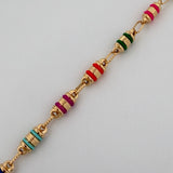 Pulso Rustica Barril 5.6gr / 22cm / 4.7mm Oro Amarillo 18K $