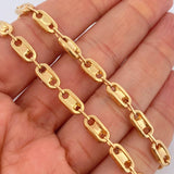 Cadena GC Retangular 13.65gr / 55.3cm / 5.2mm Oro Amarillo 18K $