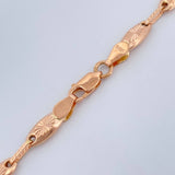 Cadena Rustica Barril Eslabon 11.6gr / 56.7cm / 5.1mm Oro Rosa 18K $