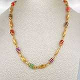 Cadena Rustica Barril 14.75gr / 61.2cm / 5mm Oro Amarillo 18K $
