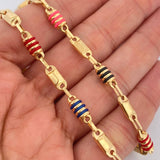 Cadena Rustica Barril 14.75gr / 61.2cm / 5mm Oro Amarillo 18K $