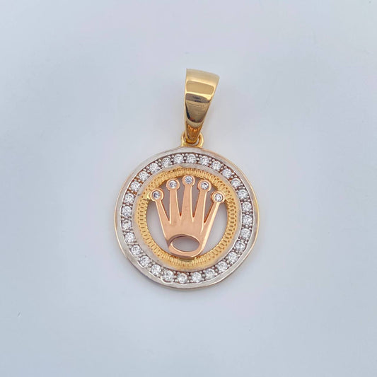 Dije Corona RX 5gr / 3.2cm-Tres Oros 18K $