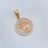 Dije Corona RX 5gr / 3.2cm-Tres Oros 18K $