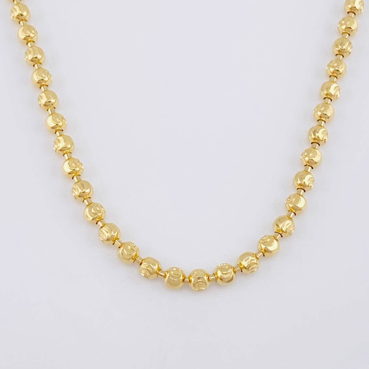 Cadena Militar Media Luna 14.25g / 50cm / 2.9mm Oro Amarillo 18K