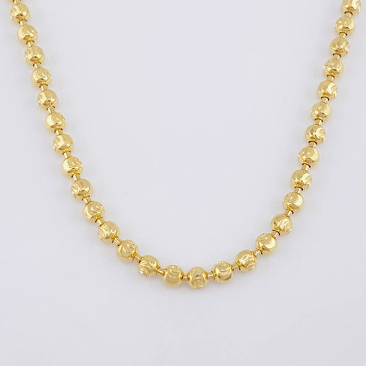 Cadena Militar Media Luna 14.25g / 50cm / 2.9mm Oro Amarillo 18K