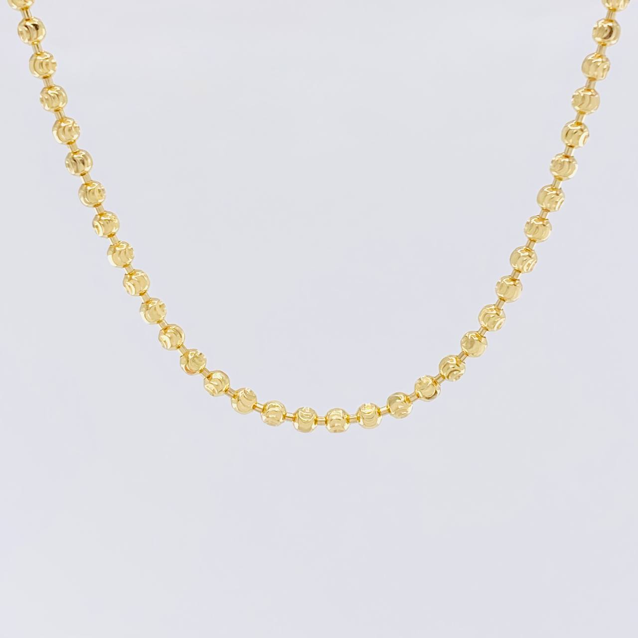 Cadena Militar Media Luna 14.35g / 50cm / 2.9mm Oro Amarillo 18K