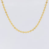 Cadena Militar Media Luna 14.25g / 50cm / 2.9mm Oro Amarillo 18K