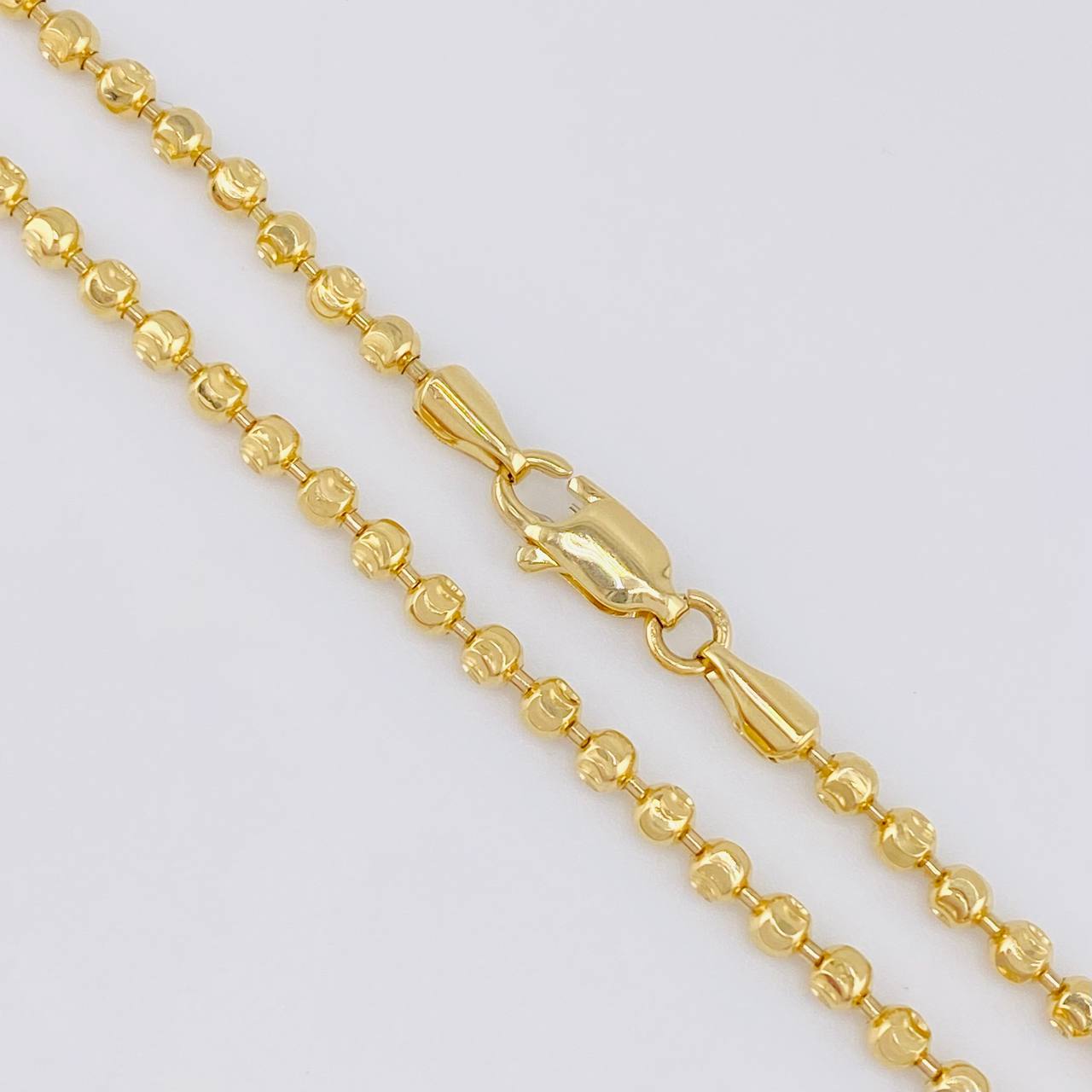 Cadena Militar Media Luna 14.35g / 50cm / 2.9mm Oro Amarillo 18K