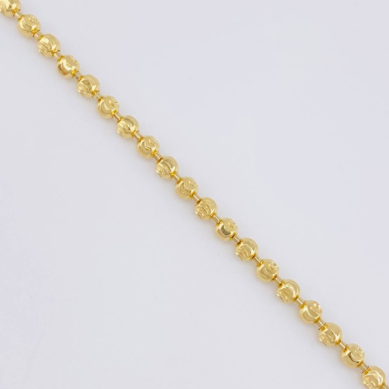 Cadena Militar Media Luna 14.35g / 50cm / 2.9mm Oro Amarillo 18K