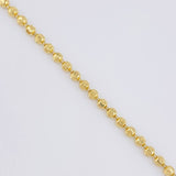 Cadena Militar Media Luna 14.25g / 50cm / 2.9mm Oro Amarillo 18K