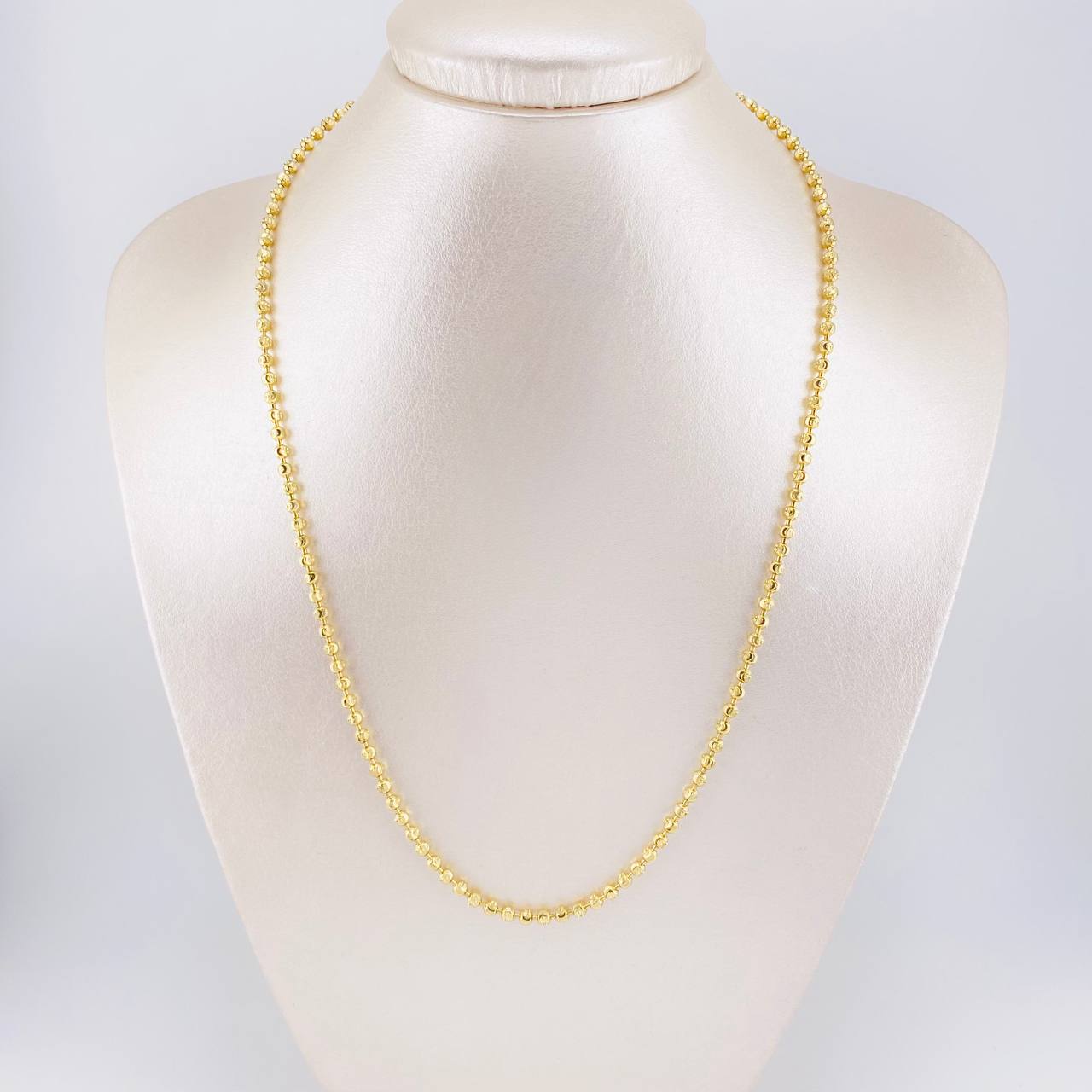 Cadena Militar Media Luna 14.35g / 50cm / 2.9mm Oro Amarillo 18K