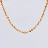 Cadena Militar Media Luna 20.45g / 65cm / 3mm Oro Rosa 18K