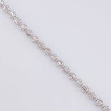 Cadena Militar Media Luna 15.15g / 50cm / 3mm Oro Blanco 18K
