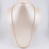 Cadena Militar Media Luna 27.45g / 65cm / 4.9mm Oro Blanco 18K