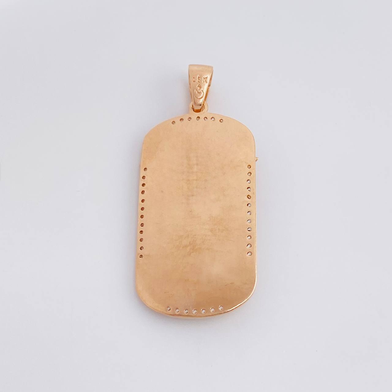 Dije Cristo Placa 10g / 5cm Oro Rosa 18K