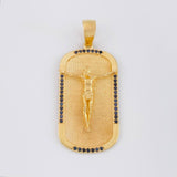Dije Cristo Placa 9.75g / 5cm Oro Amarillo 18K