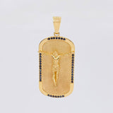 Dije Cristo Placa 9.75g / 5cm Oro Amarillo 18K