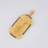 Dije Cristo Placa 9.75g / 5cm Oro Amarillo 18K