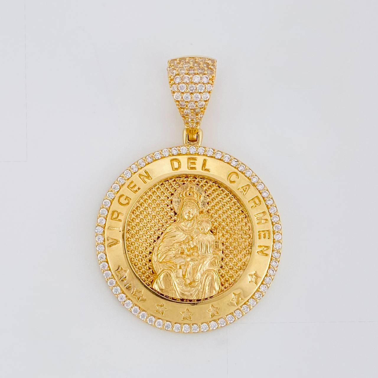 Dije Medalla Virgen Guadalupe 13.3g / 4.3cm Oro Amarillo 18K