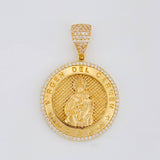 Dije Medalla Virgen Guadalupe 13.3g / 4.3cm Oro Amarillo 18K