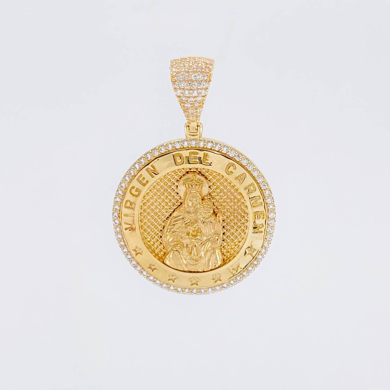 Dije Medalla Virgen Guadalupe 13.3g / 4.3cm Oro Amarillo 18K