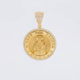 Dije Medalla Virgen Guadalupe 13.3g / 4.3cm Oro Amarillo 18K