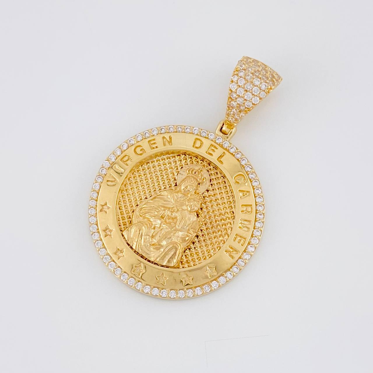 Dije Medalla Virgen Guadalupe 13.3g / 4.3cm Oro Amarillo 18K