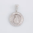 Dije Medalla Virgen Guadalupe 4.55g / 3cm Oro Blanco 18K