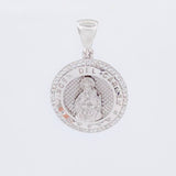 Dije Medalla Virgen Guadalupe 4.55g / 3cm Oro Blanco 18K