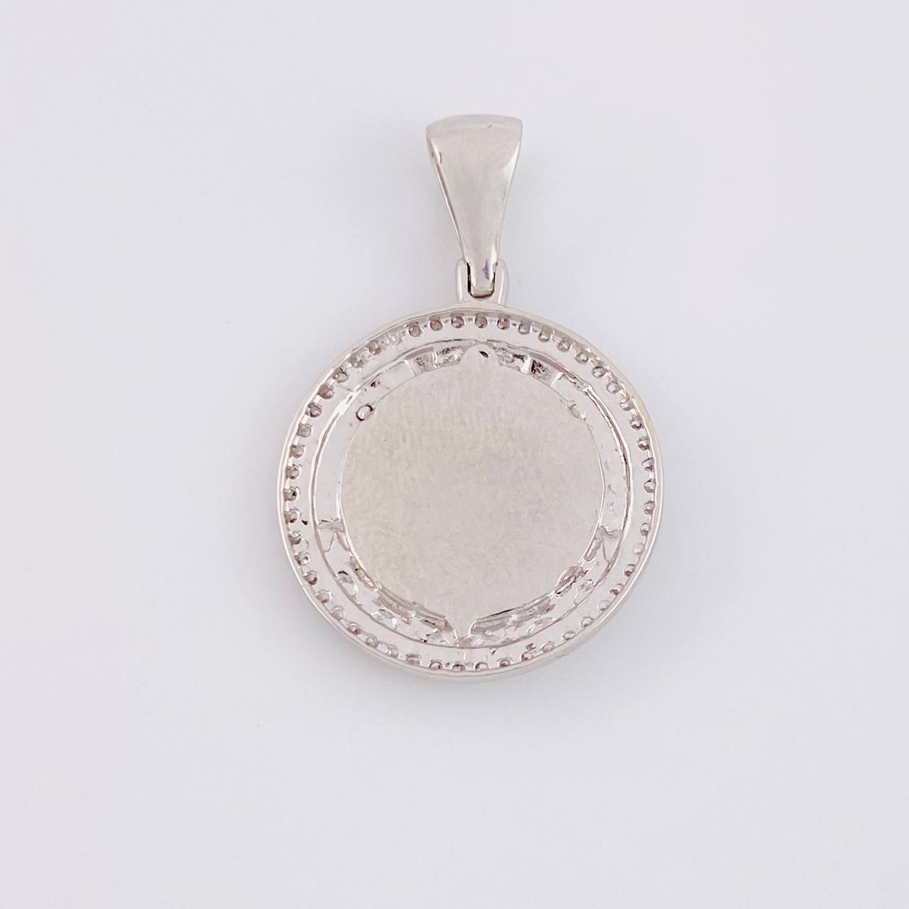 Dije Medalla Virgen Guadalupe 4.55g / 3cm Oro Blanco 18K