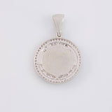 Dije Medalla Virgen Guadalupe 4.55g / 3cm Oro Blanco 18K