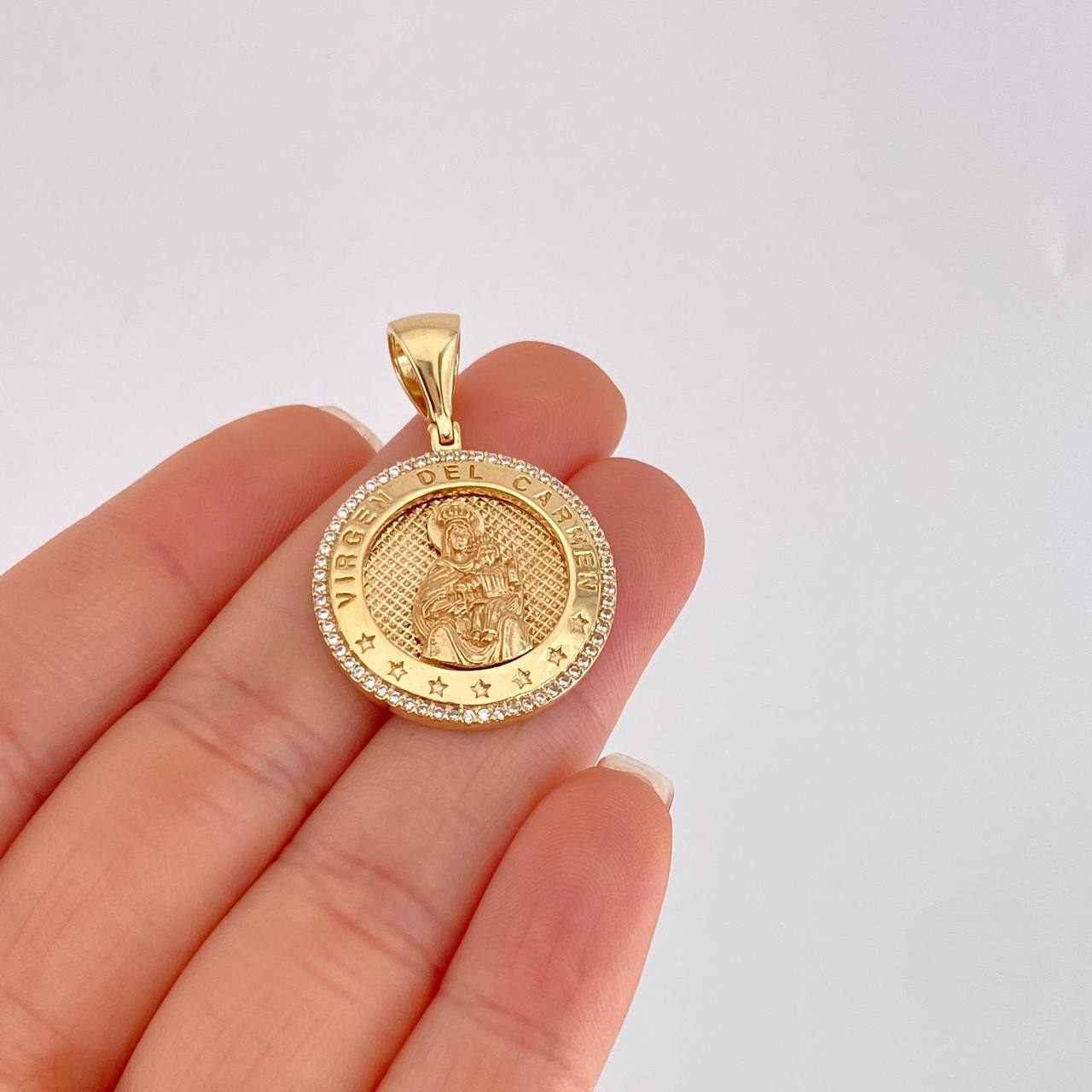 Dije Medalla Virgen Guadalupe 7.65g / 3.6cm Oro Amarillo 18K