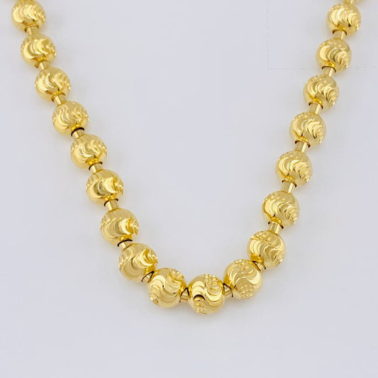 Cadena Militar Media Luna 53.9g / 65cm / 7mm Oro Amarillo 18K