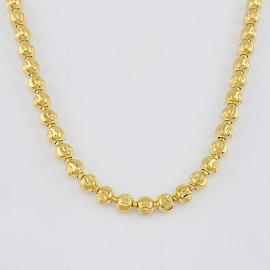 Cadena Militar Media Luna 20.75g / 50cm / 3.9mm Oro Amarillo 18K