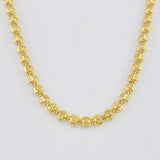 Cadena Militar Media Luna 20.75g / 50cm / 3.9mm Oro Amarillo 18K