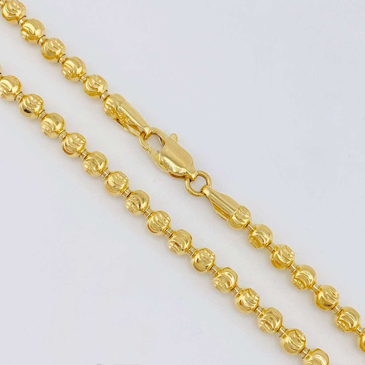 Cadena Militar Media Luna 32.15g / 65cm / 4.9mm Oro Amarillo 18K