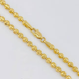 Cadena Militar Media Luna 20.75g / 50cm / 3.9mm Oro Amarillo 18K