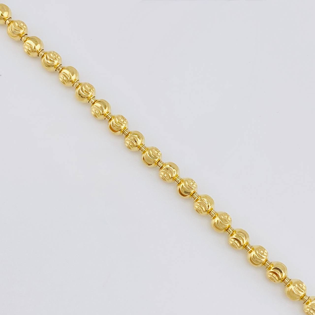 Cadena Militar Media Luna 32.15g / 65cm / 4.9mm Oro Amarillo 18K
