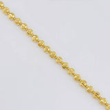 Cadena Militar Media Luna 20.75g / 50cm / 3.9mm Oro Amarillo 18K